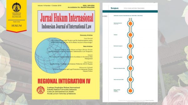 Jurnal FHUI, Indonesian Journal Of International Law (IJIL), Berhasil ...